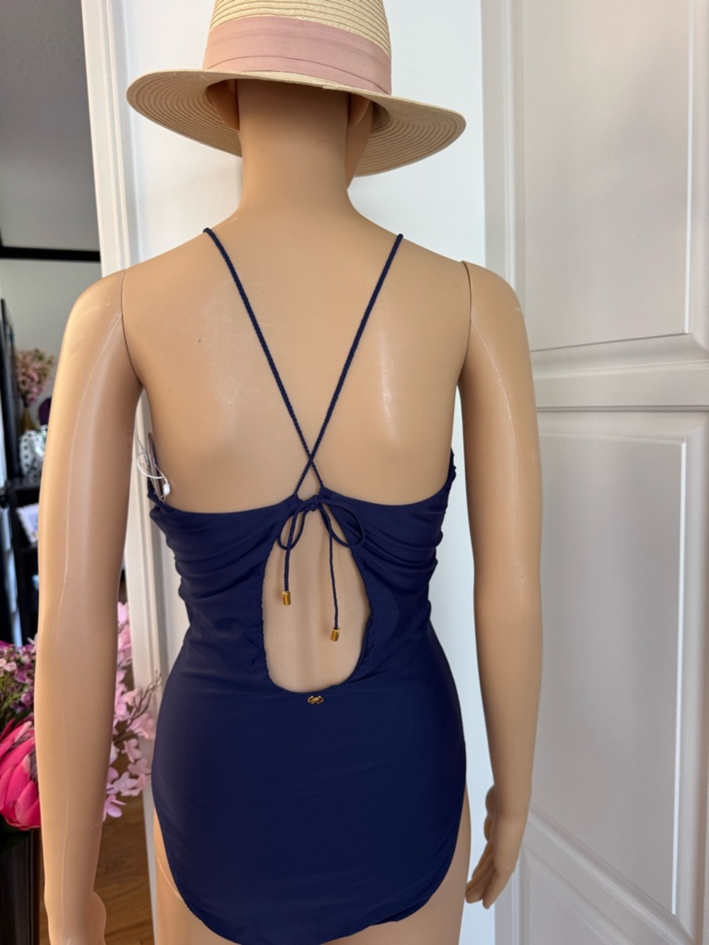 PQ Swim Navy Blue One-Piece Swimsuit with Keyhole Front - Picture 2 of 4
